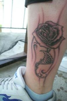tattoo - my tattoo on the leg