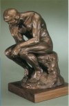Rodin&#039;s "The Thinker" - photo of the bronze statue "The Thinker" by Auguste Rodin