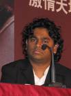 A.R. Rahman - Rahman is in the award function. In that function he is giving a speech.