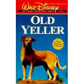 Old Yeller - picture of the dog "old yeller", Disney picture starting Fess Parker and Dorothy McGuire.