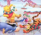 winter - pooh and friends