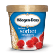 raspberry sorbet  - hagen daz raspberry sorbet