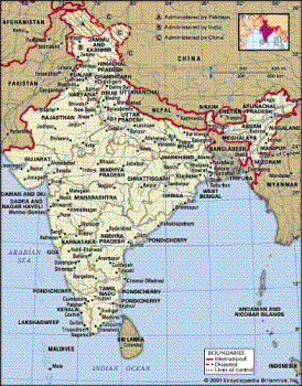 india map - India