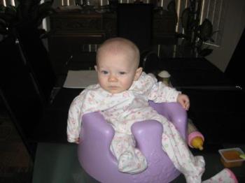 Kassidy in Bumbo - my daughter