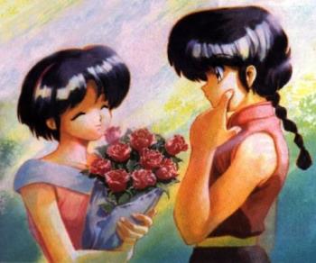 ranma 1/2 - Ranma and Akane deeply in love
