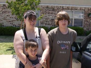 kids - my youngest daughter and 2 of her 4 kids