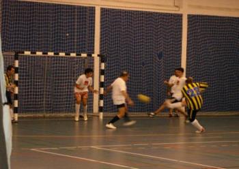 Me scoring a goal. - Playing futsal.