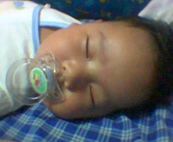 sleeping child - my son