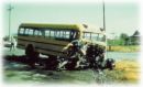 Car/Bus Accident - Picture of a car and school buss involved in an accident Car/Bus Accident - Picture of a car and school buss involved in an accident