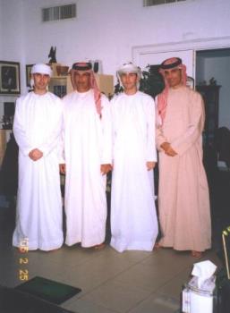 my three brothers and Dad - this was when they all lived in abu dhabi, uae