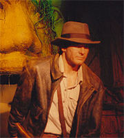 Harrison Ford - A wax statue of Harrison Ford in the cloths of the archaeologist
