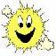 I am happy today - happy, a sun with a smill