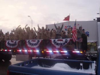 welcome home boys - This is the guys&#039; welcome home from Kuwait parade!