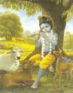 Krishna - Krishna is a Hindu God. The ISCON organization (international society of krishna consciousness) has a temple at Vrindawan at 28 Kilometers from Mathura junction near Delhi. This is the place wher Krishna grew up and regarded as the most sacred spot in India by the Hindus