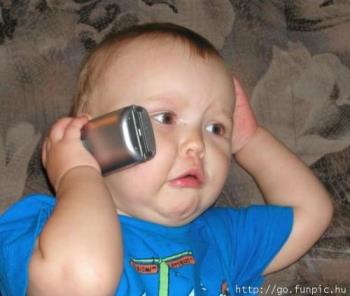 phone kid - both the ears should be used.   else u will be like this ! :)