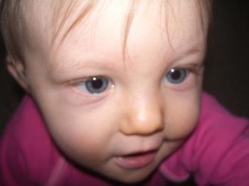 Close up of my beautiful girl - My daughter Alexis at about 9 months old.