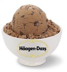 Ice cream - Chocolate ice cream.