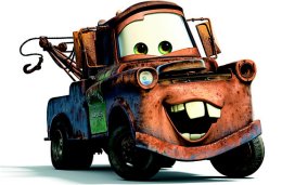 Mater - Tow Mater from the movie Cars.