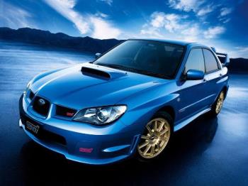 subaru imprza wrx sti - Type: Turbocharged Flat-4 
Displacement cu in (cc): 150 (2457) 
Power bhp (kW) at RPM: 293(219) / 6000 
Torque lb-ft (Nm) at RPM: 290(393) / 4400 
Redline at RPM: n.a. 
Brakes & Tires 
Brakes F/R: ABS, vented disc/vented disc 
Tires F-R: 225/45 R17 
Driveline: All Wheel Drive 
Exterior Dimensions & Weight 
Length × Width × Height in: 175.8 × 68.5 × 56.3 
Weight lb (kg): 3351 (1521) 
Performance 
Acceleration 0-62 mph s: 