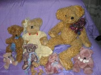My Handmade Teddy Bear Collection - For a short time I was into making Teddy Bears, from the largest to the tiniest. 