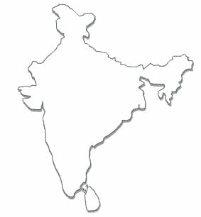 India - Location of India is Southern Asia, bordering the Arabian Sea and the Bay of Bengal, between Burma and Pakistan. Size of India is slightly more than one-third the size of the US. Population is 1,095,351,995 as on July&#039;06.(approx) 
