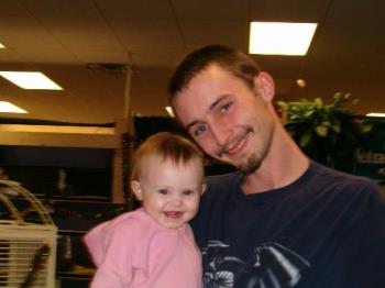my husband and serena - my husband and serena when she was a year old