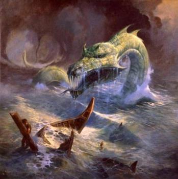 Sea serpent - Sea serpent painting