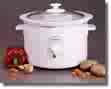 crockpot - there are a hanful of makers and myriad of styles of slow cooker, crockpot, and whatever others call it. A container with a lid and heating element the power of a light bulb or two to cooks a dinner with a minimum of fuss