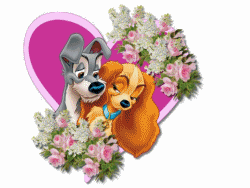 Love - lady and the tramp love heart