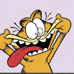 Crazy Garfield - Garfield making a funny face