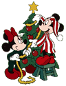 Merry Christmas - minnie and mickey at christmas