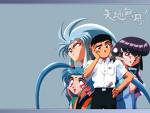 Group from Tenchi - Tenchi Masaki and the others from one of the Tenchi series. Ryoko, Sasami, and Ayeka are also in this picture.