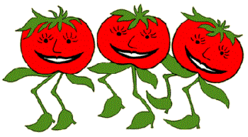 tomatoes - dancing happy tomatoes.