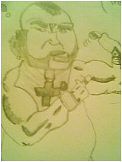 mr t - my fourteen year old son drew this picture of mr t