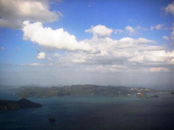 Langkawi Islands  - Langkawi islands view from flight window.