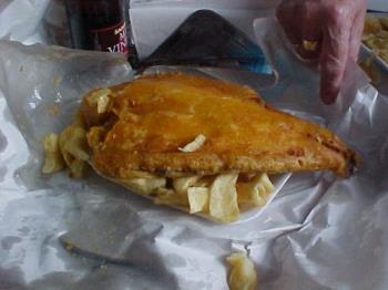 Fish and Chips - Fish and Chips is very popular and quite cheap in England