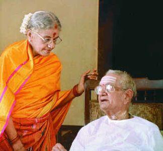 M S Subbu Lakshmi  with her husband - Queen of Indian (Classical) Music
M.S.Subbulakshmi with her husband 
and Mentor , Sadasivam 