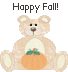 Happy Fall - bear for happy fall