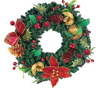 Christmas wreath - a decorated christmas wreath Christmas wreath - a decorated christmas wreath