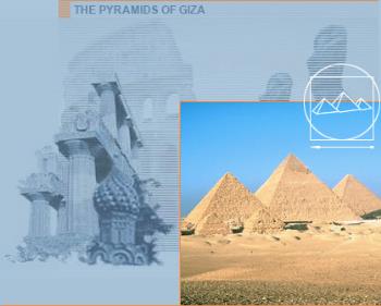 Egypt - The gizeh pyramids of Egypt.