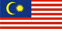 my country flag - the malaysian flag, named jalur gemilang with effect from august 31 1997, consist of 14 red and white stripes of equal width, a union of carton of dark blue, a crescent and a star. The red and white stripes stand for the equal status in the Federation of the member states and the federal government. The union of carton of dark blue in the upper quarter of the flag next to the staff represents the unity of the people of Malaysia. The union contains the crescent which is the symbol of Islam, and the star with its 14 points symbolises the unity of the 13 states of the Federation with the Federal government. The yellow of the crescent and the star is the royal colour of the hereditary malay rulers.

