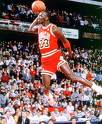 Michael Jordan - Michael Jeffrey Jordan (born February 17, 1963) is a retired American professional basketball player. Considered by many to be greatest basketball player of all time, he became the most effectively marketed athlete of his generation and was instrumental in spreading the appeal of the National Basketball Association around the world in the 1980s and 1990s. He is currently a part-owner of the Charlotte Bobcats.

A remarkable force at both ends of the floor, "M.J." ended his 15 NBA seasons with a regular-season scoring average of 30.12 points per game, the highest in NBA history (marginally ahead of Wilt Chamberlain&#039;s 30.06). He won six NBA championships with the Chicago Bulls (during which he won all six NBA Finals MVP awards), won 10 scoring titles, and was league MVP five times. He was named to the All-NBA First Team 10 times, All-Defensive First Team nine times, and led the league in steals three times.