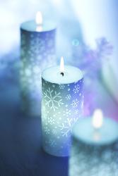 snowflake candle - snowflake candle