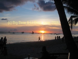 Boracay sunset - yea!  imagine this every night on a beach