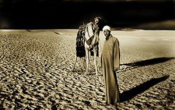 man and camel on the moon - man and camel on the moon