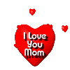Mom - I luv you mom heart