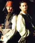Capt Jack and Will Turner - these wonderful guys could qualify as scoundrels, especially Capt. Jack..of course alot of us women love him.  Some women slap him...