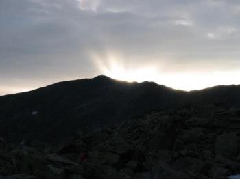 sunset in Charpatian mountains - mountain from country sunset in Charpatian mountains - mountain from country