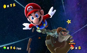 Flying Mario - Mario in the galaxy