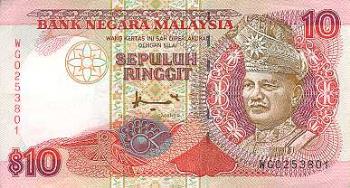 malaysian ringgit - the ringgit (unofficially known as the malaysian dollar), is the official monetary unit of malaysia. 
it is divided into 100 sen (cents) and its currency code is myr (malaysian ringgit).

